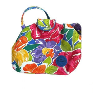 Liz Claiborne Accessories Floral Print Garden Crossbody Slouch Bag